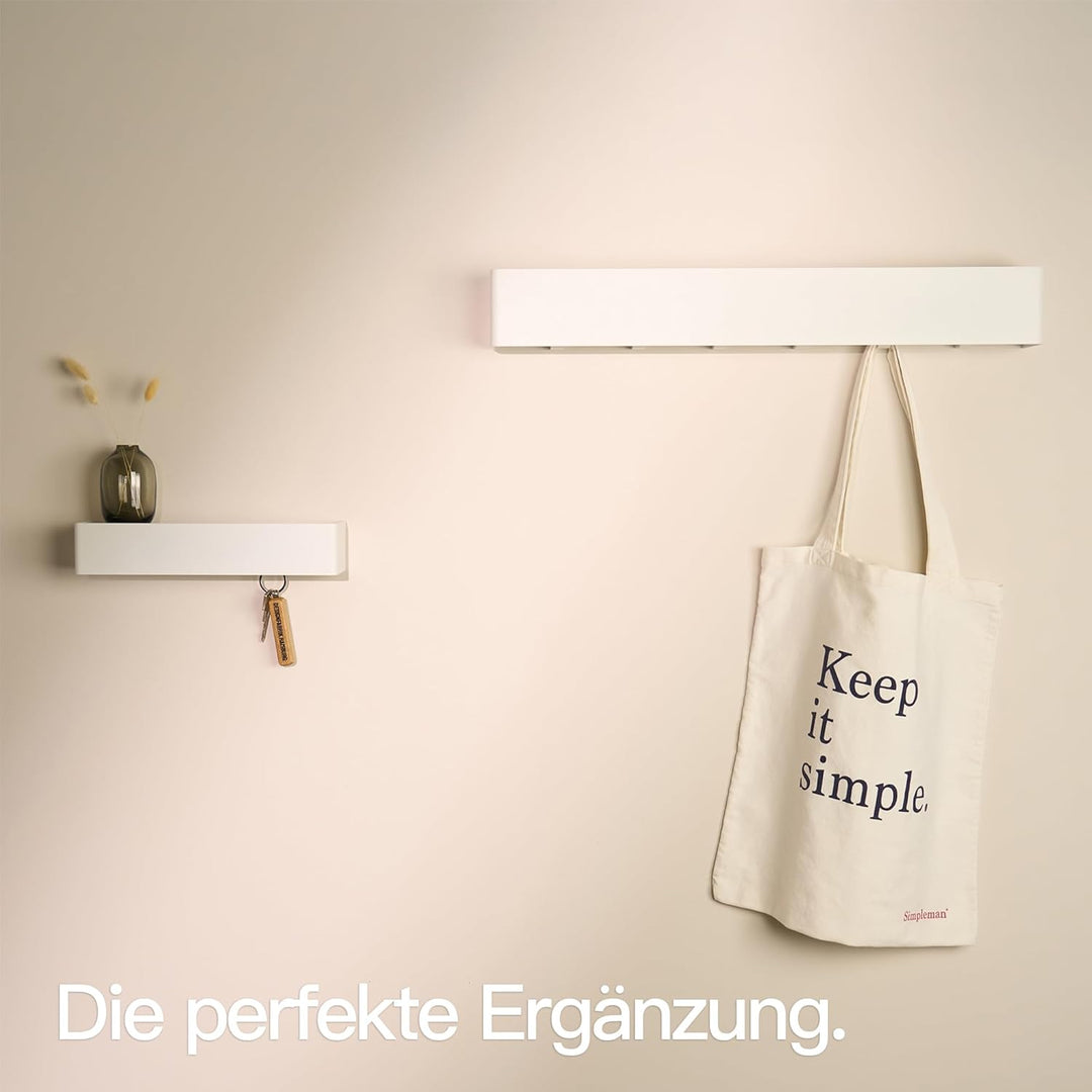 Designfabrik Hamburg Schlüsselbrett | Moderne Schlüsselaufbewahrung mit Ablage | Schlüsselhalter zur