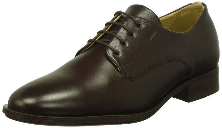 BOSS Herren Colby Derb Derbys aus Leder mit Signature-Details Grösse 40 EU Braun, 40 EU Braun