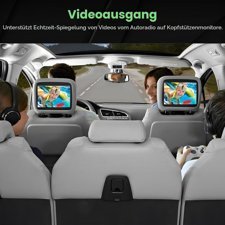 DAB/DAB+ Autoradio 2 DIN 7 Zoll Touchscreen mit Video-Ausgangsfunktion, Radio 2 Din Bluetooth mit Wi