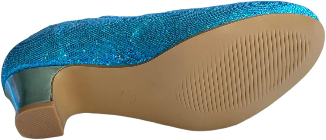 La Seno Rita Princess Glitter ELSA Frozen Spanish Flamenco Shoes Blau 25 EU, Blau 25 EU