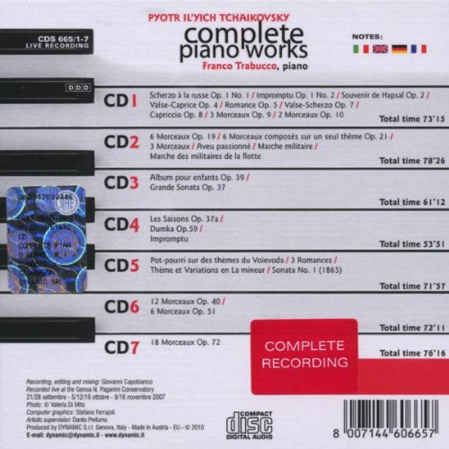 Sämtliche Klavierwerke, Audio-CD