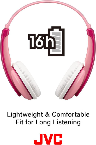 JVC HA-KD10W Headphones Wireless Head-Band Music Bluetooth Pink rose, rose