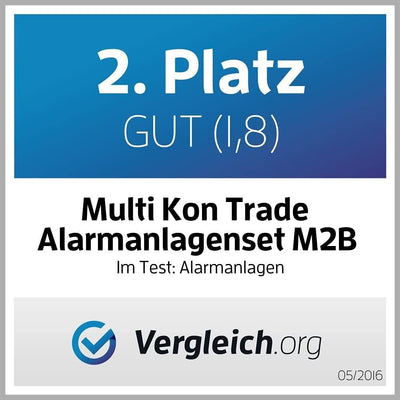Multi Kon Trade M2B GSM Funk Alarmanlage mit LCD Display – umfangreiches Alarmanlagen Komplett-Set m