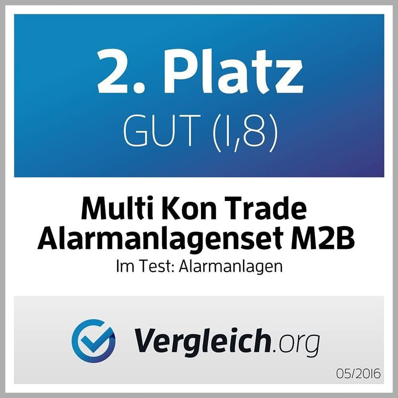 Multi Kon Trade M2B GSM Funk Alarmanlage mit LCD Display – umfangreiches Alarmanlagen Komplett-Set m