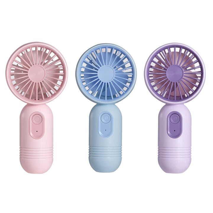 VanSmaGo 3PC Mini Handventilator Akku Aufladbar, 3 Stufen Cute USB Fan | Portable Hand Fan, Mini Ven