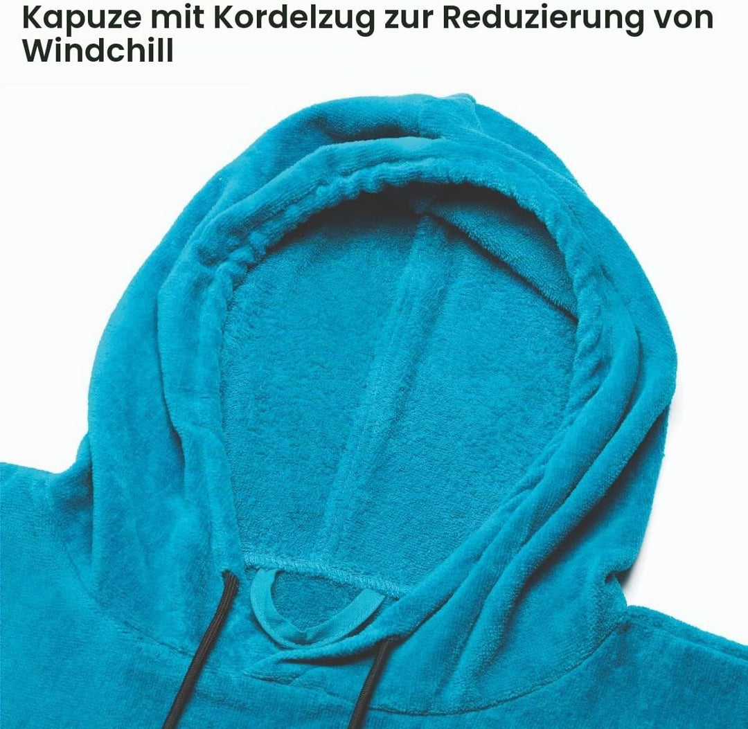 Osprey Handtuch Poncho | Unisex Kapuzen Surf Poncho Strand Wickelmantel für Damen und Herren Surfen