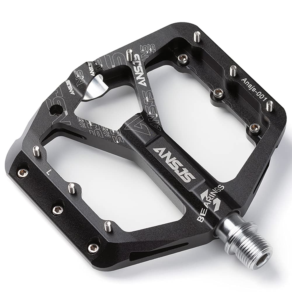 ANSJS Fahrradpedale Rennrad Pedale Aluminium Platform Pedale Ultraleicht Antirutsch Fahrrad Pedale 9