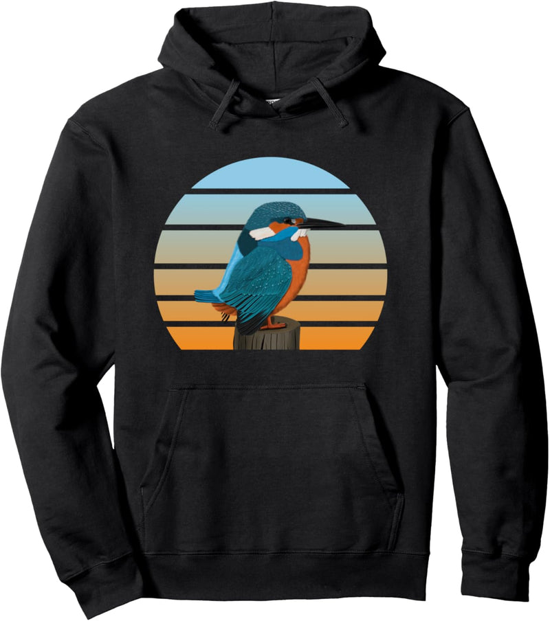 Eisvogel Vogel Zeichnung Tierfreund Vogelbeobachter Biologe Pullover Hoodie