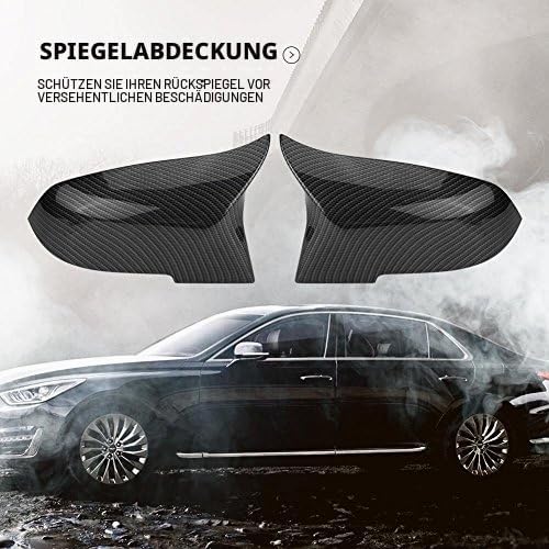 Keenso Auto Spiegelkappen, 1 Paar Auto Tür Aussenspiegelkappe Rückspiegelkappe Seitenspiegel Abdecku