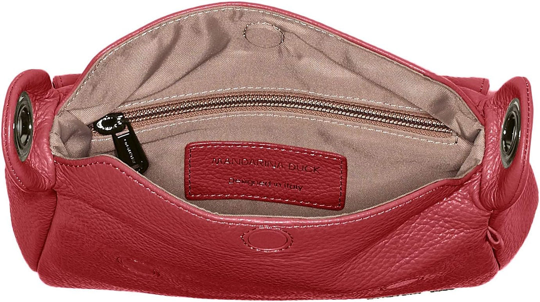 Mandarina Duck Damen MELLOW LEATHER P10FZT93 Schultertasche Rot (Red Plum), Rot (Red Plum)