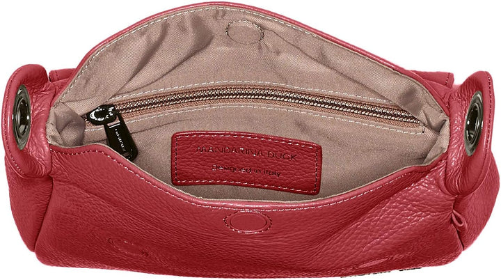 Mandarina Duck Damen MELLOW LEATHER P10FZT93 Schultertasche Rot (Red Plum), Rot (Red Plum)