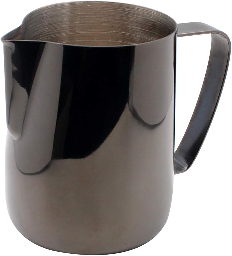 Dianoo Milchkännchen aus Edelstahl, Titanbeschichtung, cremig, Latte, Kaffee, Cappuccino mit Milch,