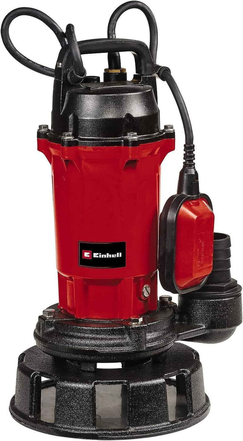 Einhell Schmutzwasserpumpe GE-DP 900 Cut (900 W, Fördermenge 16.000 L/h, Förderhöhe max. 11,5 m, Fre