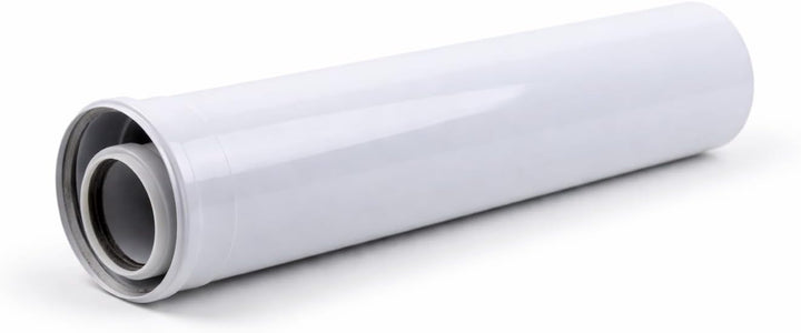 500mm Konzentrisches Luft-/Abgasrohr Ø 80/125 mm, Innen Kunststoff PP/Aussenrohr aus verzinktem Stah
