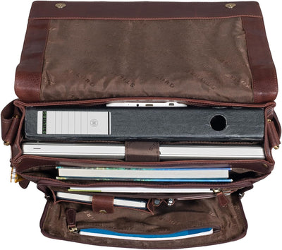 STILORD 'Alex' Vintage Ledertasche Männer Frauen Businesstasche zum Umhängen 15,6 Zoll Laptoptasche
