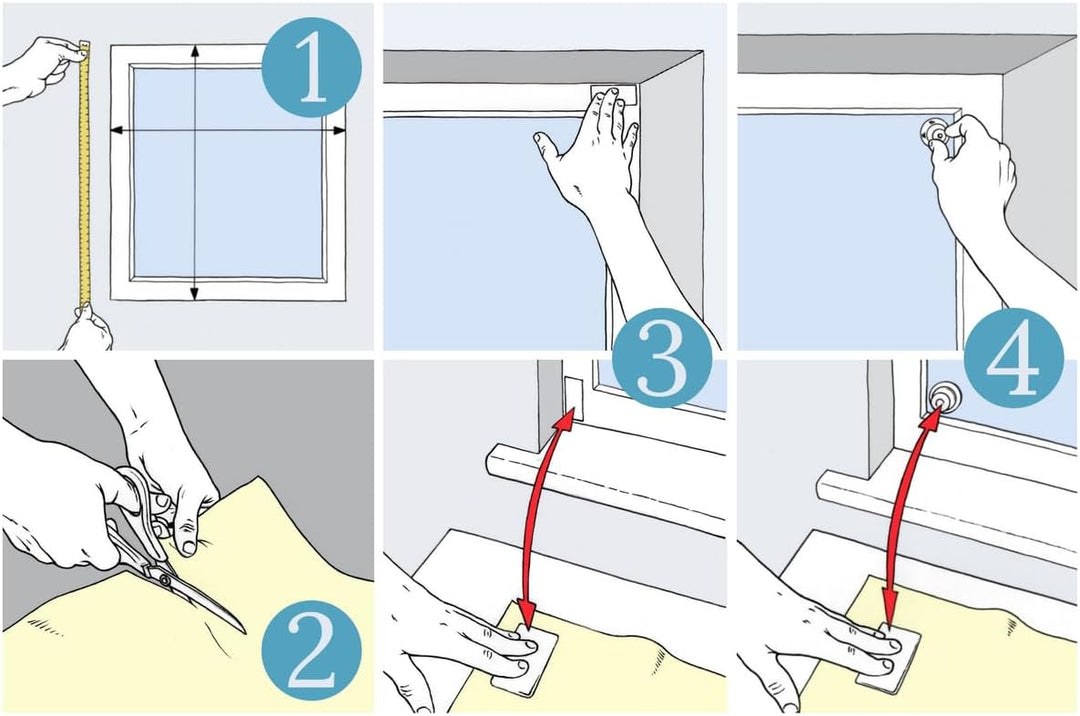 easynight Tragbare Verdunklungsfolie für Fenster, für Reisen 2.3m x 1.45m Schwarz B145 x H230 cm, Sc
