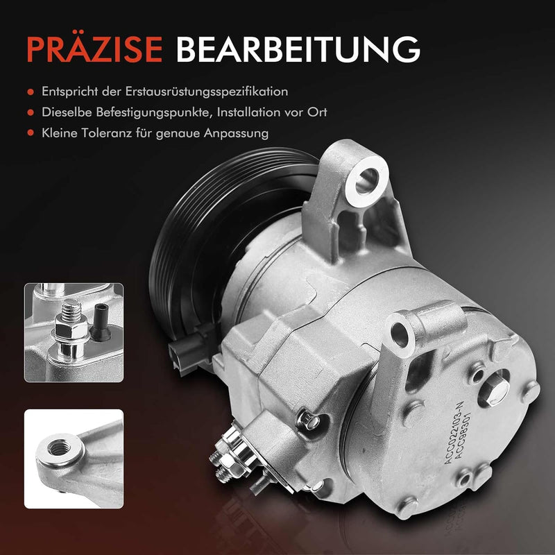 Frankberg Klimakompressor Kompatibel mit Cherokee KK 3.7L Benzin 2008-2013 Nitro 3.7L Benzin 2007-20