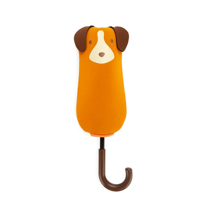 balvi Regenschirm Puppymbrella Farbe Braun Inklusive Neoprenhülle in Form eines Hundes Aus Nylon