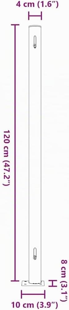 vidaXL Seitenmarkise Ausziehbar UV-beständig Sonnenschutz Sichtschutz Windschutz Seitenrollo Markise