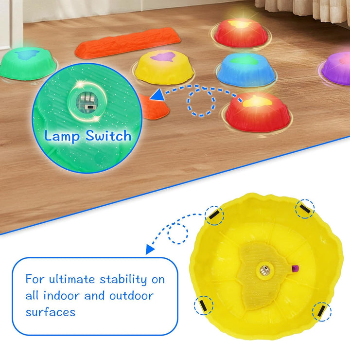 Balanciersteine für Kinder Trittstein Balance Boards, Balancierbalken Kinder, Stapelsteine Balancier