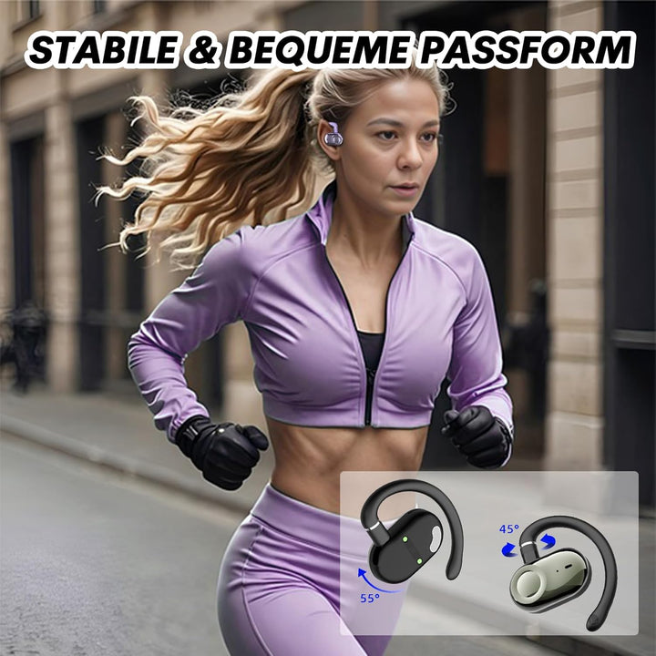 Open Ear Kopfhörer kabellos Bluetooth 5.4 Sport Air Bone Conduction Wireless Headphones Luftleitung
