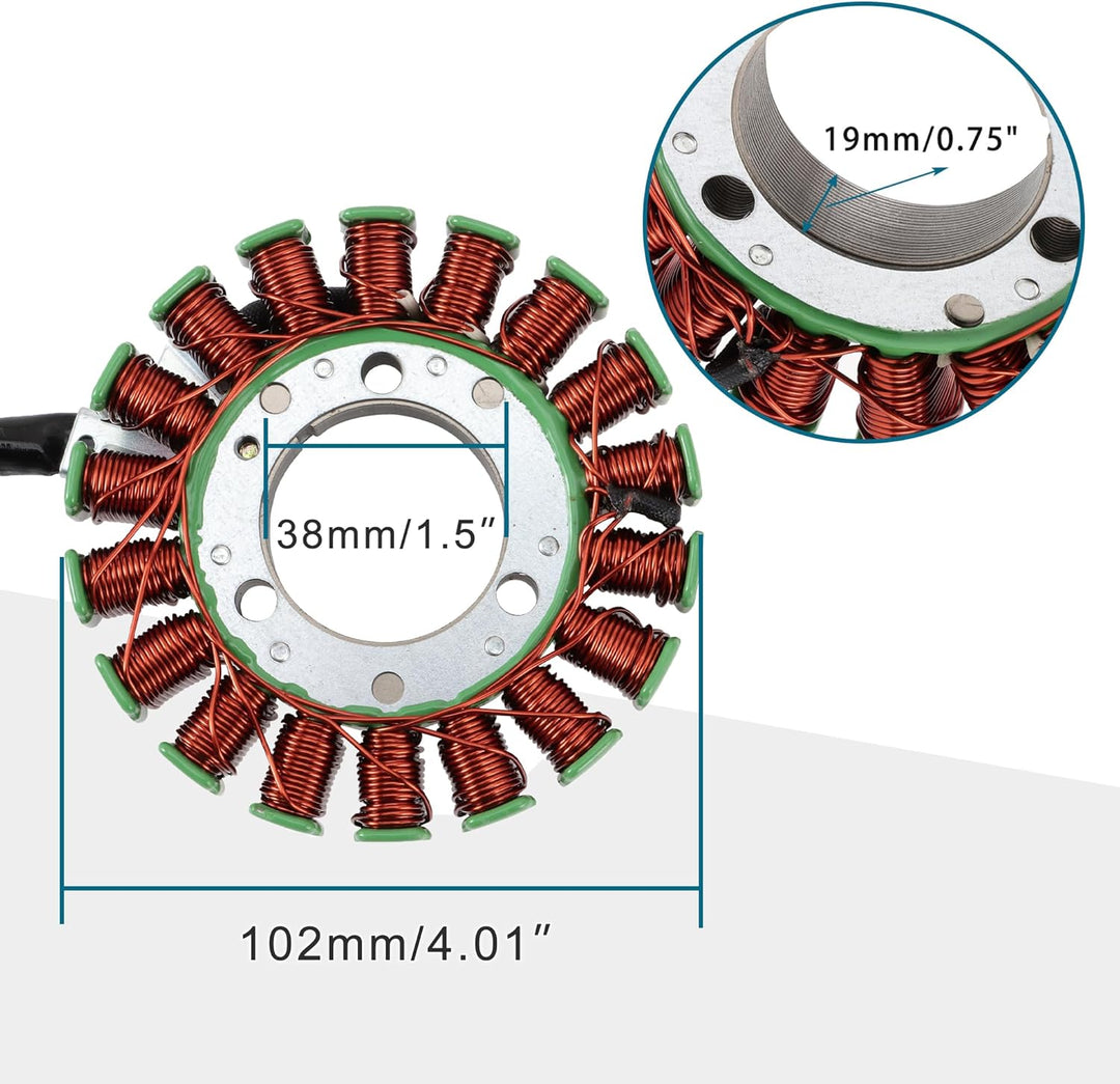 GOOFIT 18 Spule Motorrad Magneto Stator Spule Zündgenerator Motor Zubehör Ersatz für GN250