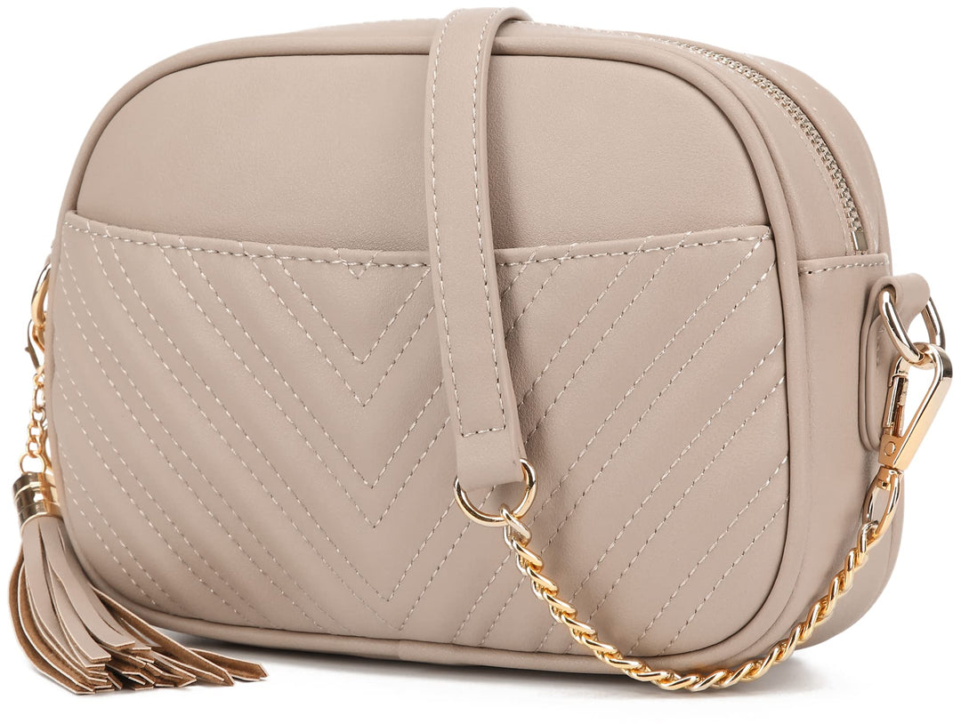 lola mae Gesteppte Umhängetasche, trendiges Design Schultertasche 1a15-stein, 1a15-stein
