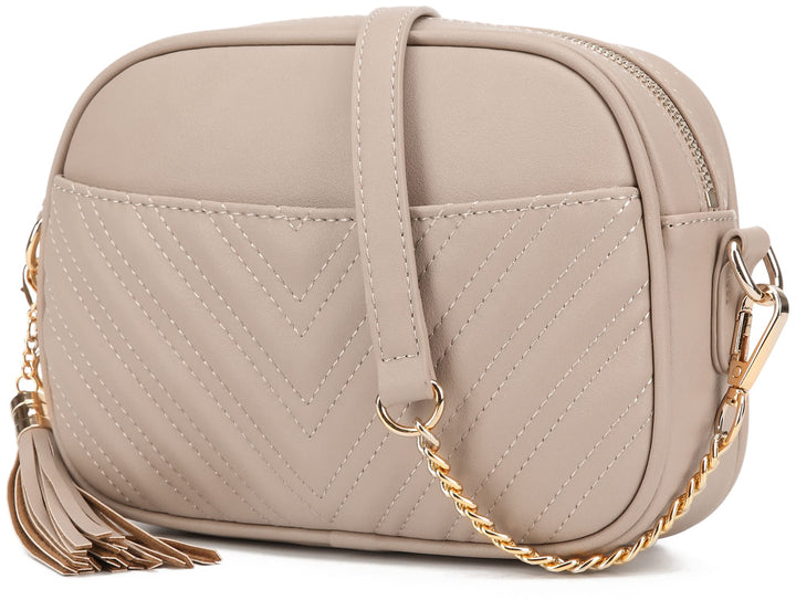 lola mae Gesteppte Umhängetasche, trendiges Design Schultertasche 1a15-stein, 1a15-stein