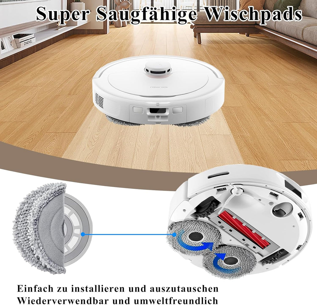 Zubehör Ersatzteil für Roborock Qrevo S/Qrevo Pro/Qrevo MaxV Staubsauger, Zubehörset mit 1 Hauptbürs
