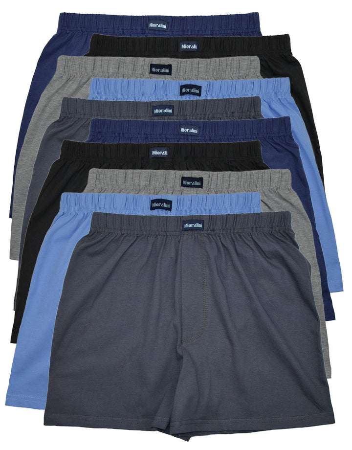MioRalini Herren Lockere Weiche Boxershort Klassisch 10er Set M Ohne Eingriff B, M Ohne Eingriff B