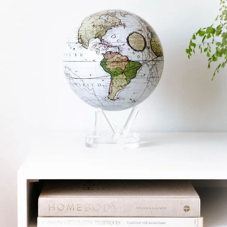 4.5 White Cassini Terrestrial MOVA Globe by Mova
