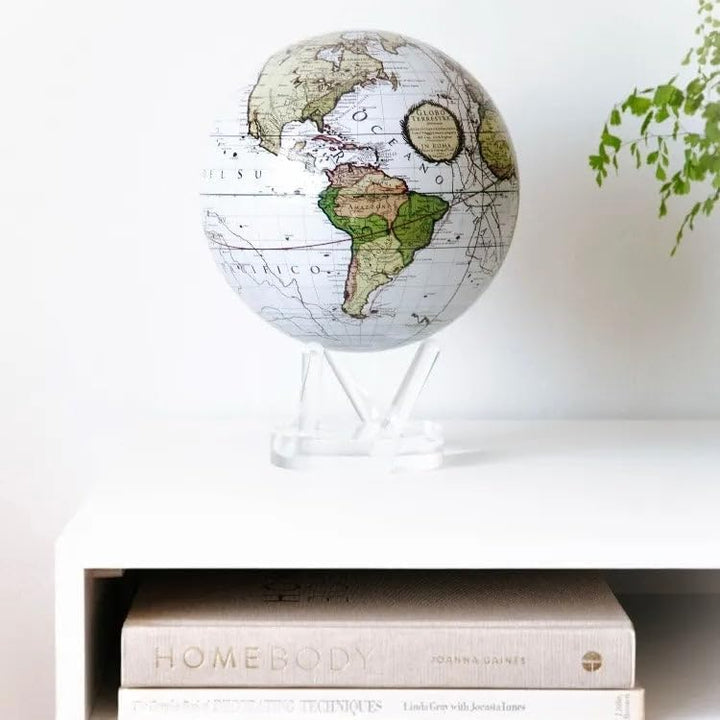 4.5 White Cassini Terrestrial MOVA Globe by Mova