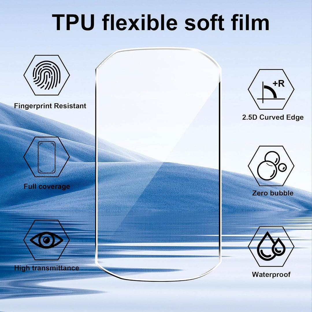 zZjoOoj Silicone Case Compatible with Garmin Edge 1050, 2 Pieces Screen Protector Protective Film fo