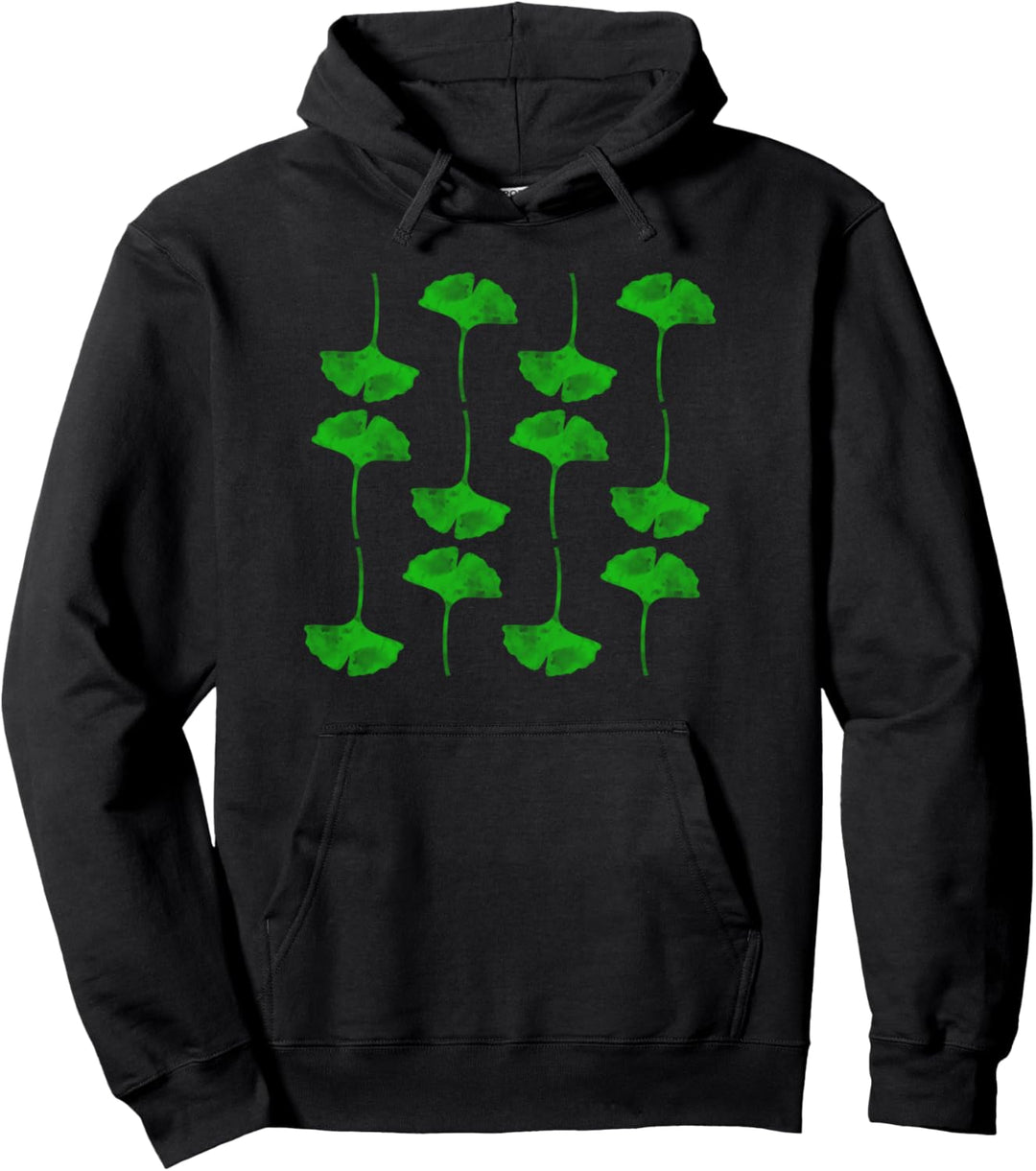 Grünes Ginkgo Blatt - Ich liebe die Natur - Garten Botanik Pullover Hoodie
