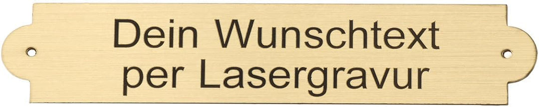 Gemäldeschild aus Messing mit Gravur | Schild gravieren lassen für Gemälde, Sattel, Ehrentafeln und