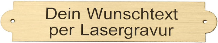 Gemäldeschild aus Messing mit Gravur | Schild gravieren lassen für Gemälde, Sattel, Ehrentafeln und