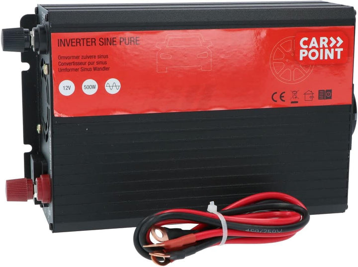 Carpoint Reiner Sinus Spannungswandler 12V>230V 500W, 500W