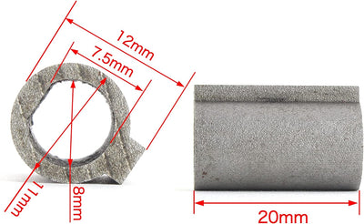 RATTMMOTOR 1pc 8mm Wellenmotor auf 11mm Bohrung Adapter für RV030 Schneckengetriebe Untersetzungsget