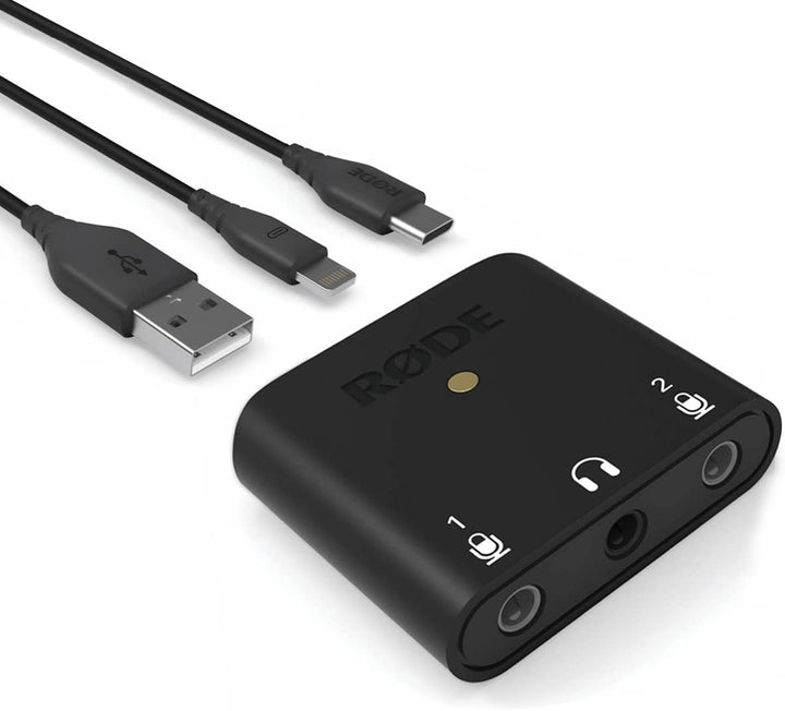 RØDE AI-Micro USB Interface für Mobilgeräte und PC + keepdrum Mikrofasertuch