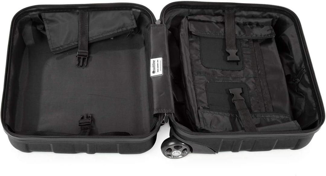 SUITLINE – Pilotentrolley Hartschale, Business Trolley, Kabinengepäck, Handgepäck Trolley, Pilotenko