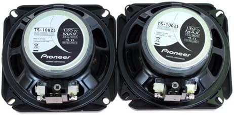 Pioneer TS-1002I 10 cm 2-Weg-Koaxiallautsprecher Set mit 2 Lautsprechern (je 120 W max., 25 W Sinus)