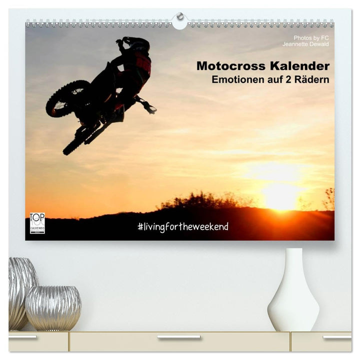 Motocross Kalender - Emotionen auf 2 Rädern (hochwertiger Premium Wandkalender 2026 DIN A2 quer), Ku