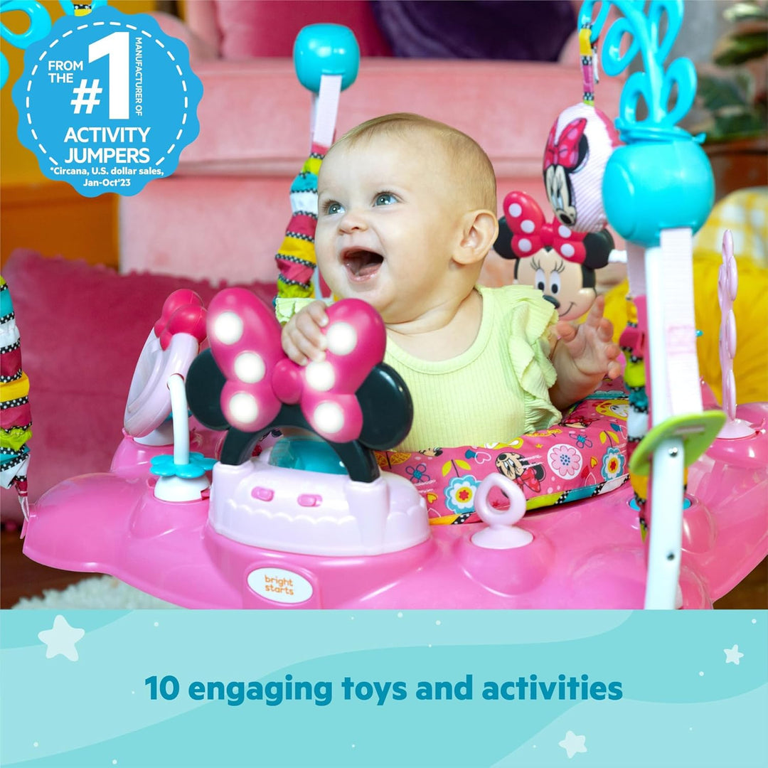 Bright Starts, Disney Baby, Minnie Maus Peekaboo, Spring- und Spielcenter mit Spielstation mit Licht