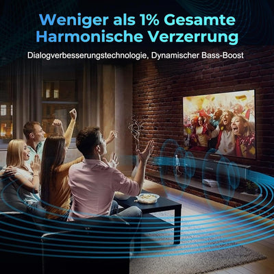 OXS S3 Soundbar für Fernseher, Heimkino-Audio mit Bluetooth 5.0, dynamischer Bass, 3D-Surround-Sound