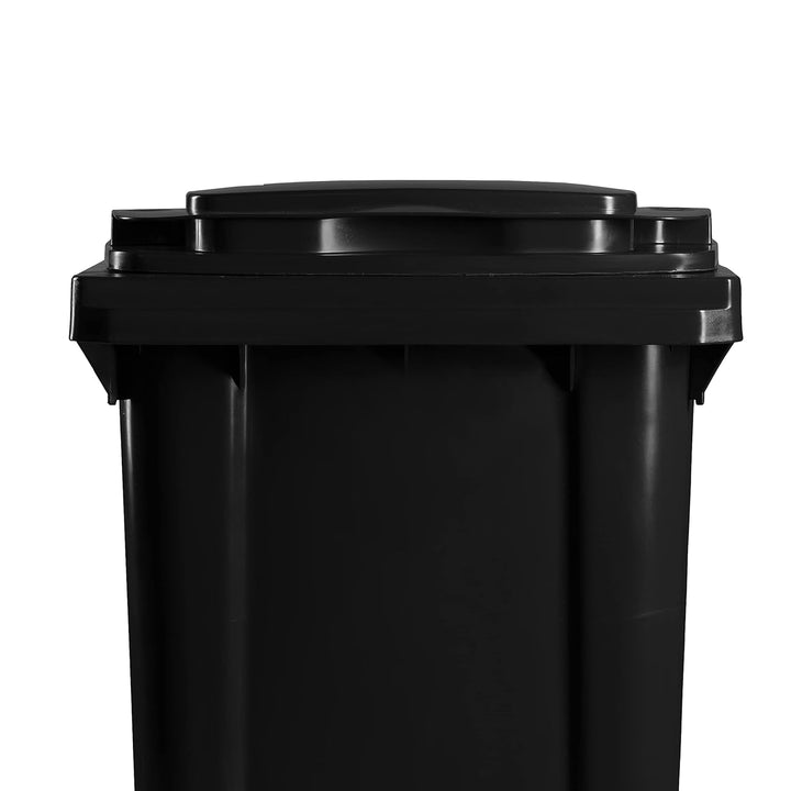 Hardwex Mülltonne mit 2 Rädern und Deckel, Müllgrossbehälter, Abfalltonne, Mülleimer, Volumen: 240 L