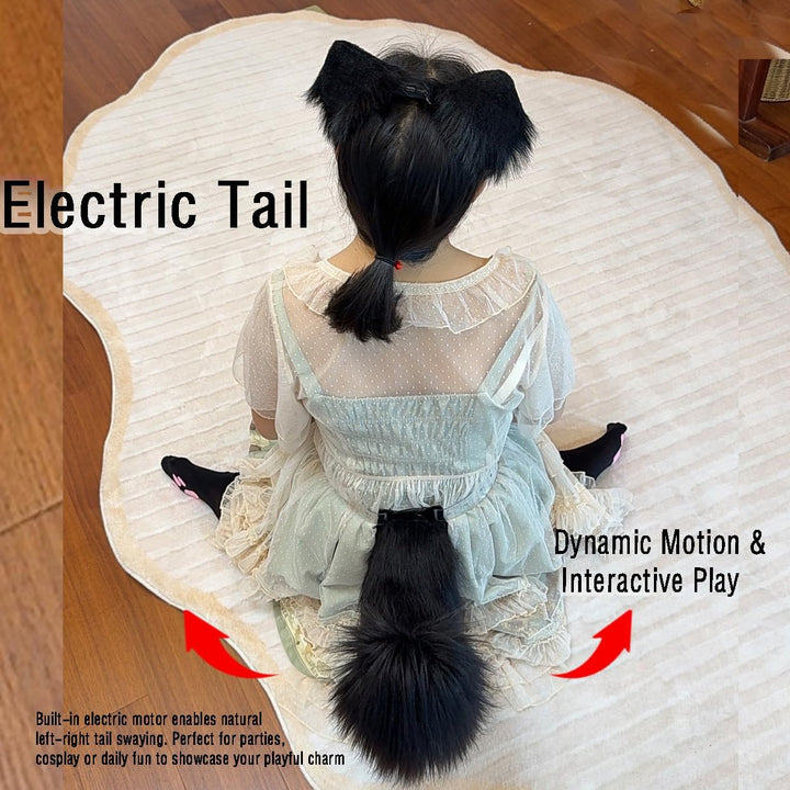 Elektrischer Schwanz, motorisierter Schwanz, beweglicher Kunstschwanz für Cosplay und Paty, flauschi