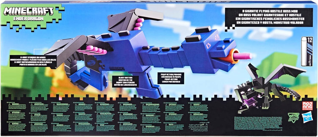 Nerf Minecraft Ender Dragon Blaster und 12 Nerf Elite Darts