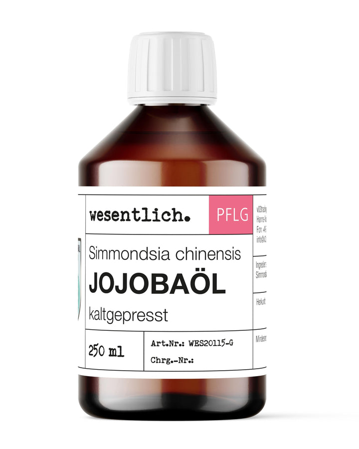 wesentlich. Jojobaöl kaltgepresst 250ml | nativ - 100% reines Jojobaöl | vegan | Haut - Haare - Bart