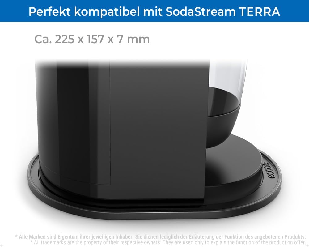 ecooe Silikon Abtropfmatte NUR für SodaStream Terra Trockenmatte Unterlage Abtropfschale Zubehör fü