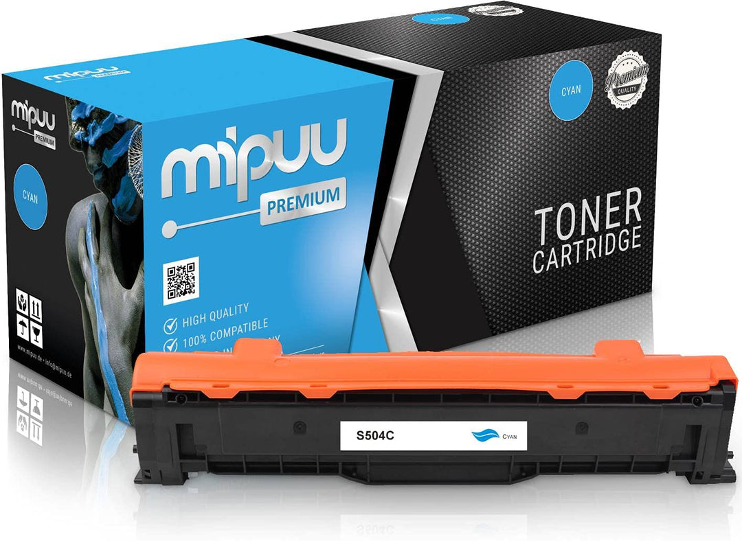 Mipuu Toner kompatibel mit Samsung CLT-C504S (Cyan) für CLP-415n CLP-410 CLP-415nw CLP-415 CLX-4195f
